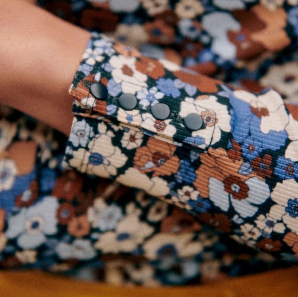 Sezane Felix Jumper in Pastel Blossom Print - Picture 2 of 4